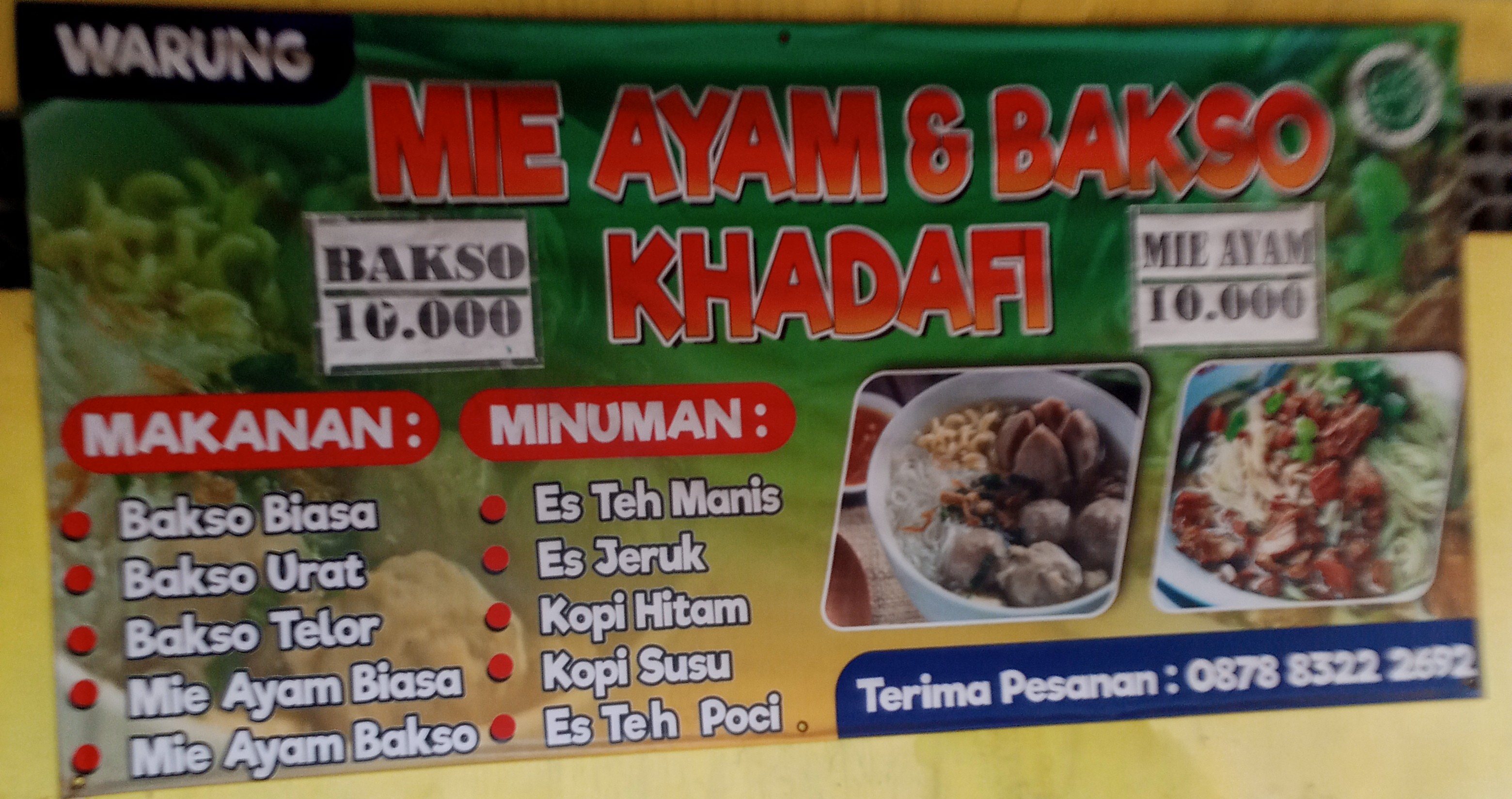 MIE AYAM & BAKSO KHADAFI